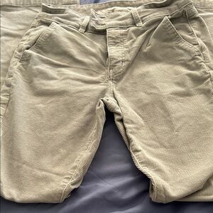 Grey high rise boot cut corduroy pant